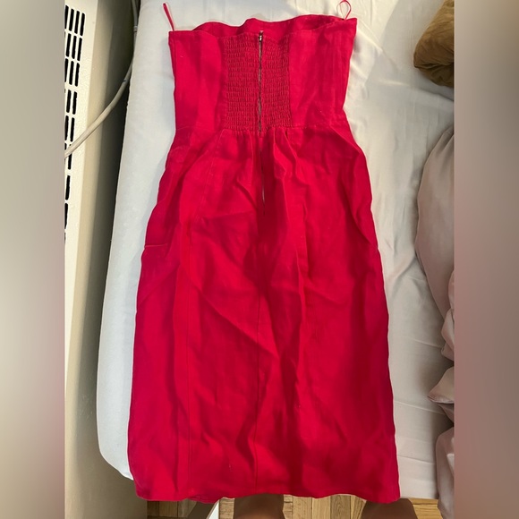 Reformation hot pink/fuchsia midi tube dress - Picture 2 of 4